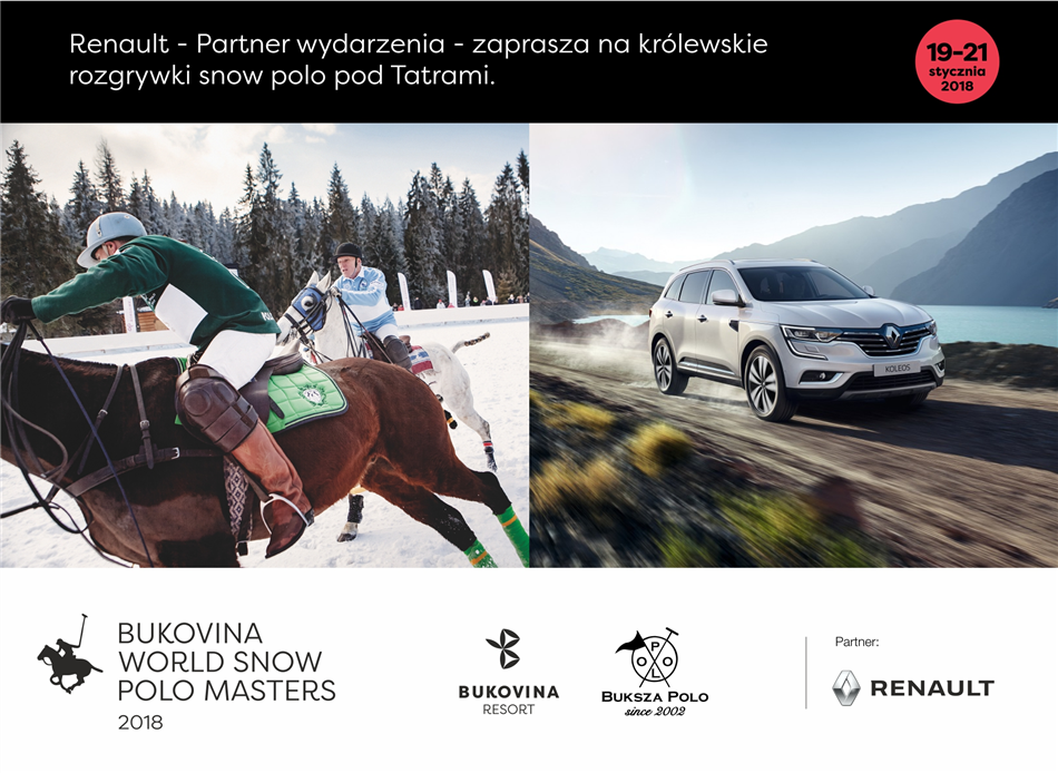Renault partnerem Bukovina World Snow Polo Masters 2018